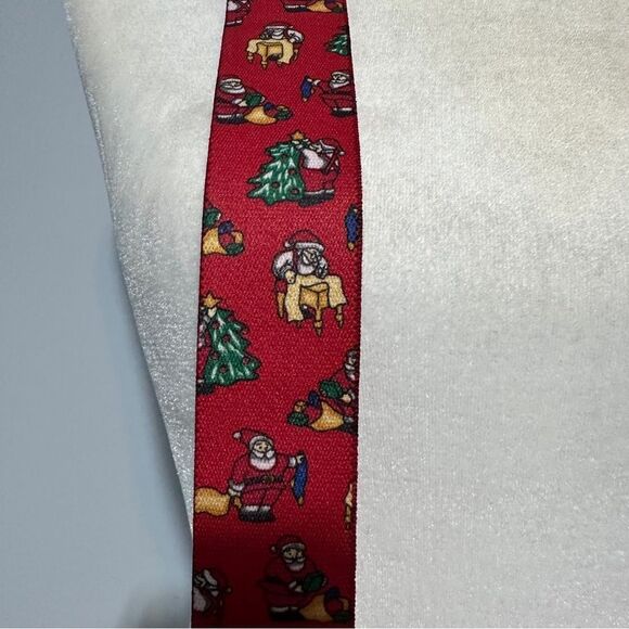 Mens Vintage Christmas Suspenders Santa Christmas Tree Elastic Stretch - Picture 5 of 5